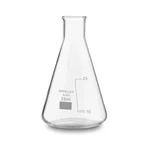 Bello Borosilicate 3.3 Glass 25ml Conical Flask with Graduation Marks for School, Collage, Laboratory