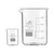 Bello Borosilicate 3.3 Glass Beaker 10 ml, 1000 ml with Graduation Marks, Set of 2 Beakers for School, Collage Laboratory