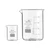 Bello Borosilicate 3.3 Glass Beaker 10 ml and 50 ml with Graduation Marks, Set of 2 Beakers for chemistry laboratory