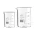Bello Borosilicate 3.3 Glass Beaker 500 ml, 1000 ml with Graduation Marks, Set of 2 Beakers for School, Collage Laboratory