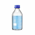 Bello Borosilicate Glass 1000ml Wide Mouth Reagent Bottle with Leak Proof Blue Screw Cap