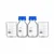 Bello Borosilicate Glass 2pcs x 25ml Measuring Beakers & 25ml x 2pcs Reagent Bottle with Leak Proof Blue Screw Cap