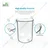 Bello Borosilicate Glass Measuring Beaker 1000ml 2pcs & 250ml 2pcs Reagent Bottle with leak proof Blue Screw Cap