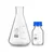 Bello Borosilicate Glass Measuring Conical Flask 100ml & Reagent Bottle 25ml with Leak Proof Blue Screw Cap