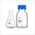 Bello Borosilicate Glass Measuring Conical Flask 25ml & Reagent Bottle 50ml with Leak Proof Blue Screw Cap