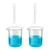 Bello Measuring Cylinders 2pcs x 100ml & Beakers 2pcs x 50ml with Blue Printed Graduation Marks, Polypropylene Material