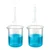 Bello Measuring Cylinders 2pcs x 25ml & Beakers 2pcs x 1000ml with Blue Printed Graduation Marks, Polypropylene Material