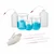 Bello Polypropylene 250ml, 500ml Wash Bottle & Beaker 50ml, 100ml, 250ml with 3ml x 4Pcs Dropper, Gloves Set