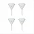 Bello Polypropylene Analytical Funnel Set 50mm x 4pcs for Laboratory