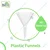 Bello Polypropylene Long Stem Funnels 100ml for Bottle Filling (Essential Oil, Perfume, Lab Bottles, Laboratory)
