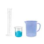 Bello Polypropylene Measuring Cylinder 250ml, Beaker 50ml & Jug 250ml Set for Laboratory