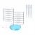 Bello Polypropylene Petri Dish 50mm x 12pcs with Dropper 3ml x 4pcs for Bacteria Cultivation, Lab Testing