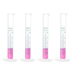 Bello Polypropylene Transparent Measuring Cylinder 10ml x 4pcs for Laboratory