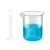 Bello Scientific 1 Measuring Cylinder 25 ml & 1 Measuring Beaker 50 ml Combo for School, College, Chemistry Laboratory