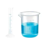 Bello Scientific 1 Measuring Cylinder 25ml & 1 Measuring Beaker 25ml Combo for School, College, Chemistry Laboratory