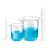 Bello Scientific Polypropylene 25ml & 100ml Measuring Cylinders with 25ml & 100ml Beakers, Blue Printed Graduation