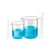 Bello Scientific Polypropylene 25ml & 50ml Measuring Cylinders with 25ml & 50ml Beakers, Blue Printed Graduation