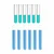 Bello Set of 12 pcs Borosilicate Glass Test Tube 6pcs x (12mmX75mm) & (15mmX125mm) x 6pcs