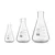 Bello Set of 3, Borosilicate 3.3 Glass Conical Flask 50ml, 250ml, 500ml with Graduation Marks for Laboratory