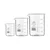 Bello Set of 3 Beaker 25ml, 100ml, 500ml with Graduation Marks, Borosilicate 3.3 Glass for Laboratory