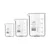 Bello Set of 3 Beaker 25ml, 50ml, 1000ml with Graduation Marks, Borosilicate 3.3 Glass for Laboratory