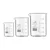 Bello Set of 3 Beaker 50ml, 500ml, 1000ml with Graduation Marks, Borosilicate 3.3 Glass for Laboratory