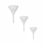 Bello Set of 3 Polypropylene Analytical Wide-Mouth Funnels 50mm, 75mm & 100mm for Liquid, Edible Oil, Lab Bottle