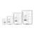 Bello Set of 4pcs Borosilicate 3.3 Glass Beakers with Graduation Marks, 10ml, 25ml, 50ml, 100ml Capacity for Laboratory
