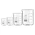 Bello Set of 4pcs Borosilicate 3.3 Glass Beakers with Graduation Marks, 50ml, 100ml, 500ml, 1000ml Capacity for Laboratory