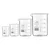 Bello Set of 4pcs Borosilicate 3.3 Glass Beakers with Graduation Marks, 50ml, 250ml, 500ml, 1000ml Capacity for Laboratory