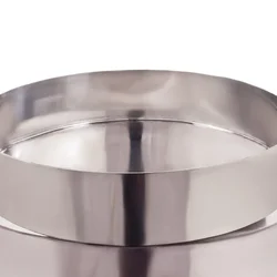 Commercial Stainless Steel 18 inch Flat Ghevar Kadai 3 MM Thick Kitchenware