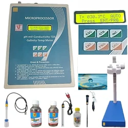 Lab Junction pH, Conductivity, TDS, Microprocessor pH-EC-TDS-Salinity-mV-Temperature Meter, Model:LJ-1615
