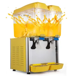 Commercial 17L+17L (34 Litres) Capacity Electric Cold Juice Dispenser Machine 
