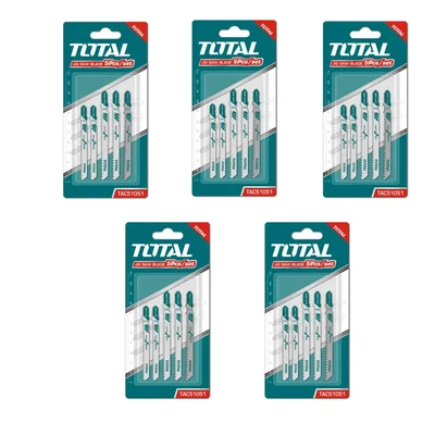 Total 5 pcs Jig Saw Blade for Wood (TAC51101D) - Pack of 5