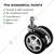 Prakash Heavy Duty Screw Type Nylon Office Chair Wheels - Set of 5 White Casters with 250 kg Load Capacity