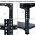 Menage 60x36x12 Inch 4 Shelves 24 Gauge Metal Black Slotted Angle Rack