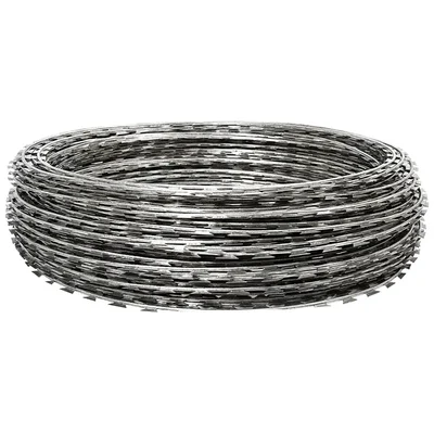 Premium Quality 20 Feet (6 Meters) Long Concertina Razor Wire Blade Fence
