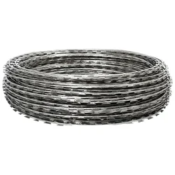 Premium Quality 20 Feet (6 Meters) Long Concertina Razor Wire Blade Fence