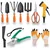 AGT Garden Tools Combo Kit of 5 pc Trowel Set, Scissor, Pruner Shears, 1" Khurpi, Spray Gun and a pair of Gardening Gloves