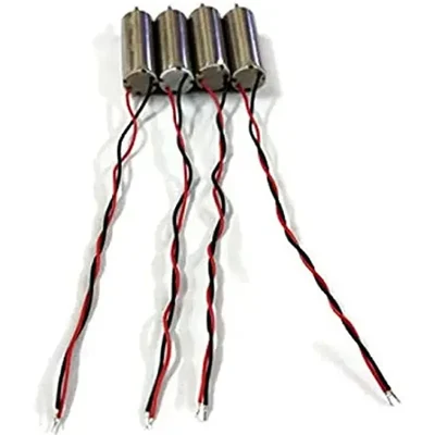 HUMSER 4 Pcs Small RC Drone Motors 3.7V 37000RPM for Quadcopter Spare Micro Motors 6x15.5mm 