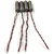 HUMSER 4 Pcs Small RC Drone Motors 3.7V 37000RPM for Quadcopter Spare Micro Motors 6x15.5mm 