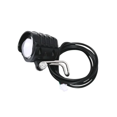 ALTER 24-48V Lens LED Headlight with Inbuilt Horn E-Bike Black
