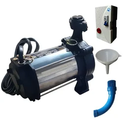 Sharp 0.5Hp Single Phase Openwell Submersible Pump, 24m Max. Head With Starter, One Bend, One Funnel - 1 Year Warranty