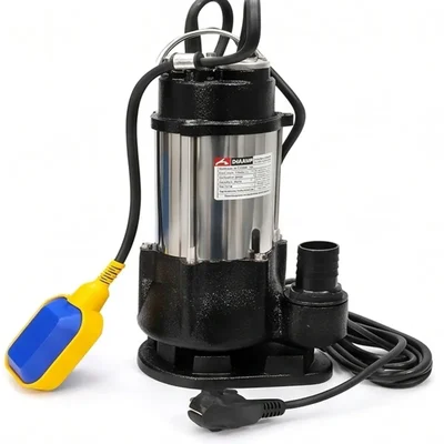 Kisan 0.5HP Cast Iron Sewage Submersible Pump Max 530 LPM Flow 16m Head, for Wastewater & Septic Tank KSSWP-50