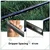 Shivsai 3000 feet (914 metre) Flat Inline Drip Pipe 16mm, 40cm Hole Spacing, 0.5mm Wall Thickness, 4 LPM Water Discharge