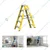 Youngman FRP Fiberglass 8 Steps (2.43m) Double-Sided Self Supporting Ladder