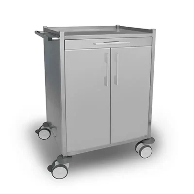 Suwas Trolley 30 Kg/Shelf Load Capacity Powder Coated Cabinet Tool Trolley, 1 Drawer & 2 shelves (SU-CBT-004)