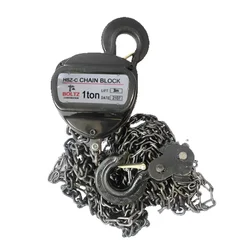 Boltz 1 Ton 3 Meter lift, HSZ-C Chain Pulley Block With 3 meter Chain, Single fall, 6mm Load chain with 6 Months Warranty