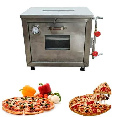 Heavy Duty 10x16inch SS Gas Operated Pizza Oven, Cooks Pizzas in 4-8 minutes.