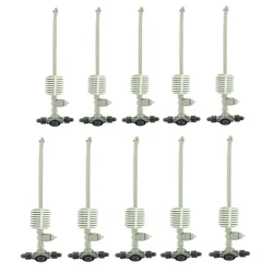 Irrigation Fogger System 4 Way Fogger Assembly Unit with Check Valve for Garden, Greenhouses, Mist Cooling System and Poultry Farm (Pack Of 10)